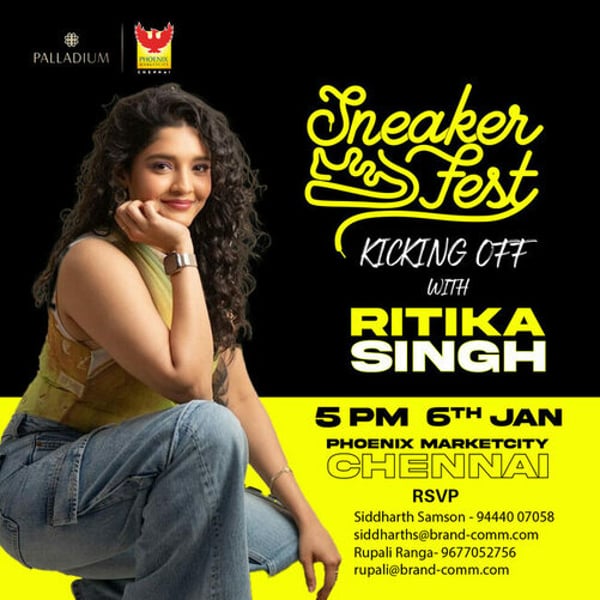 Phoenix Marketcity Chennai to launch sneaker festival with Ritika Singh