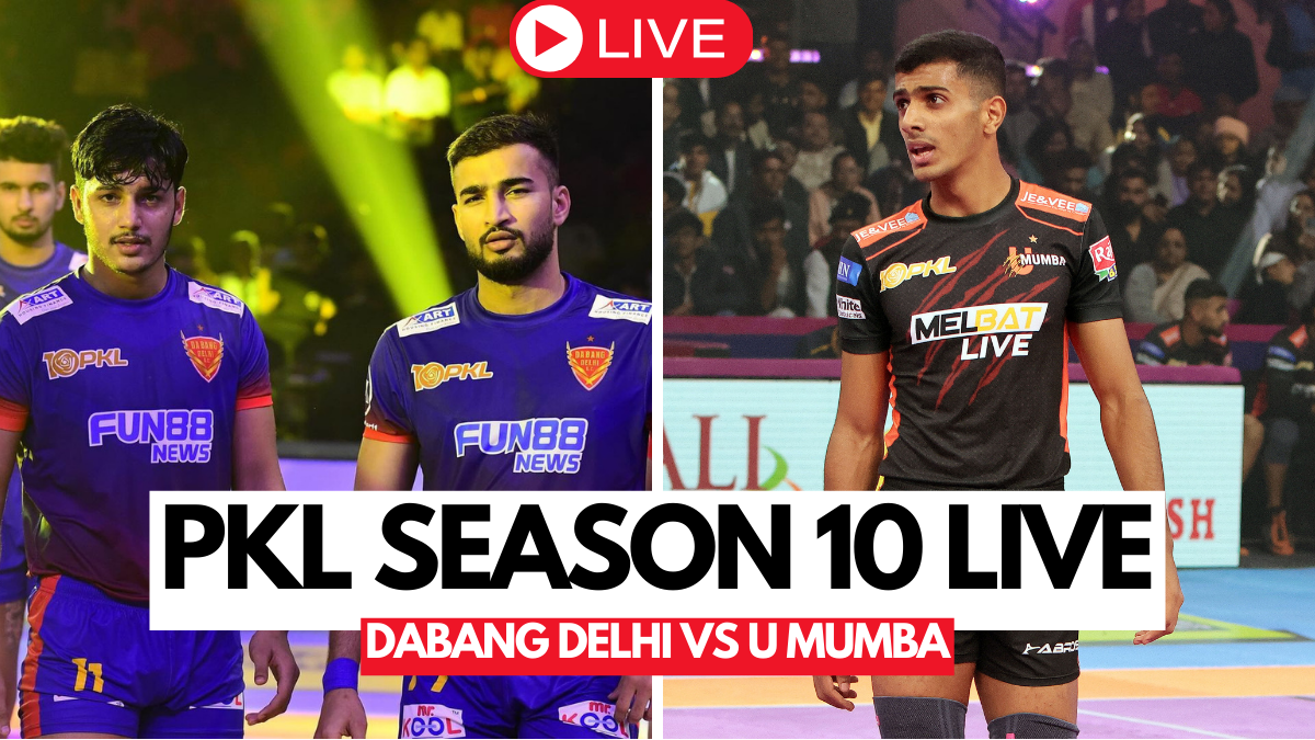 Pro Kabaddi League PKL Season 10 LIVE Score: Telugu Titans vs UP Yoddhas in action; Dabang Delhi defeats U Mumba 39-33