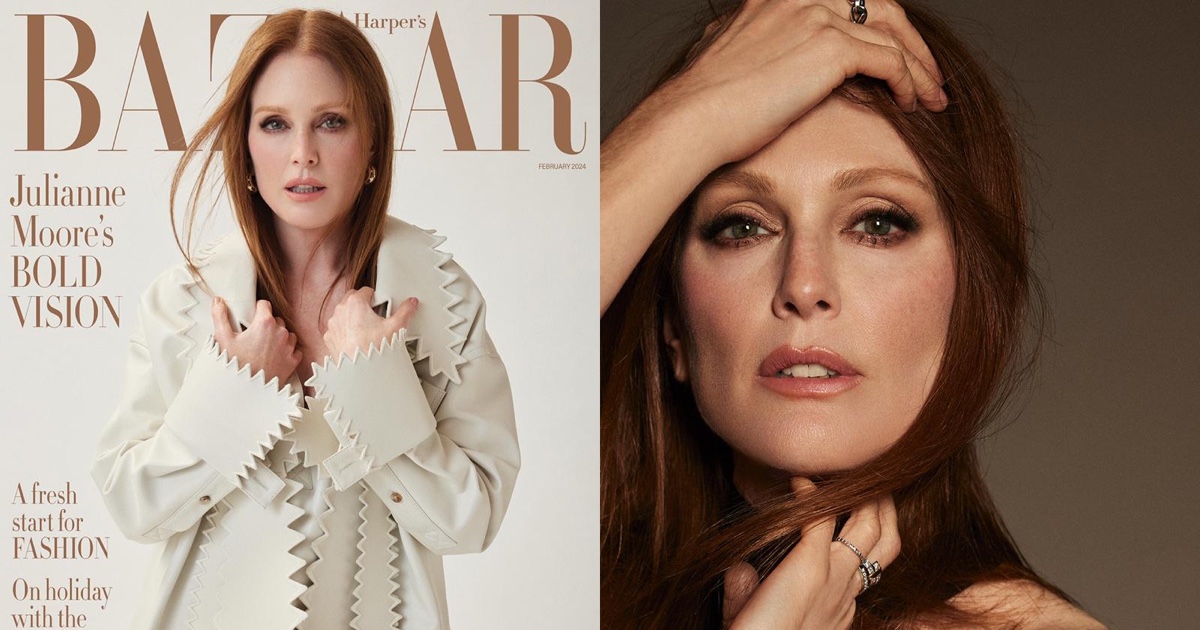 May December’s Julianne Moore Stuns in Harper’s Bazaar UK