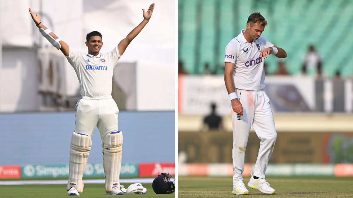 Yashasvi Jaiswal becomes first batsmen yto hit 4 test sixes against James Anderson | IND vs ENG: 696 टेस्ट विकेट लेने वाले गेंदबाज पर भारी जायसवाल! पूरे करियर में पहली बार हुआ ऐसा बुरा हाल