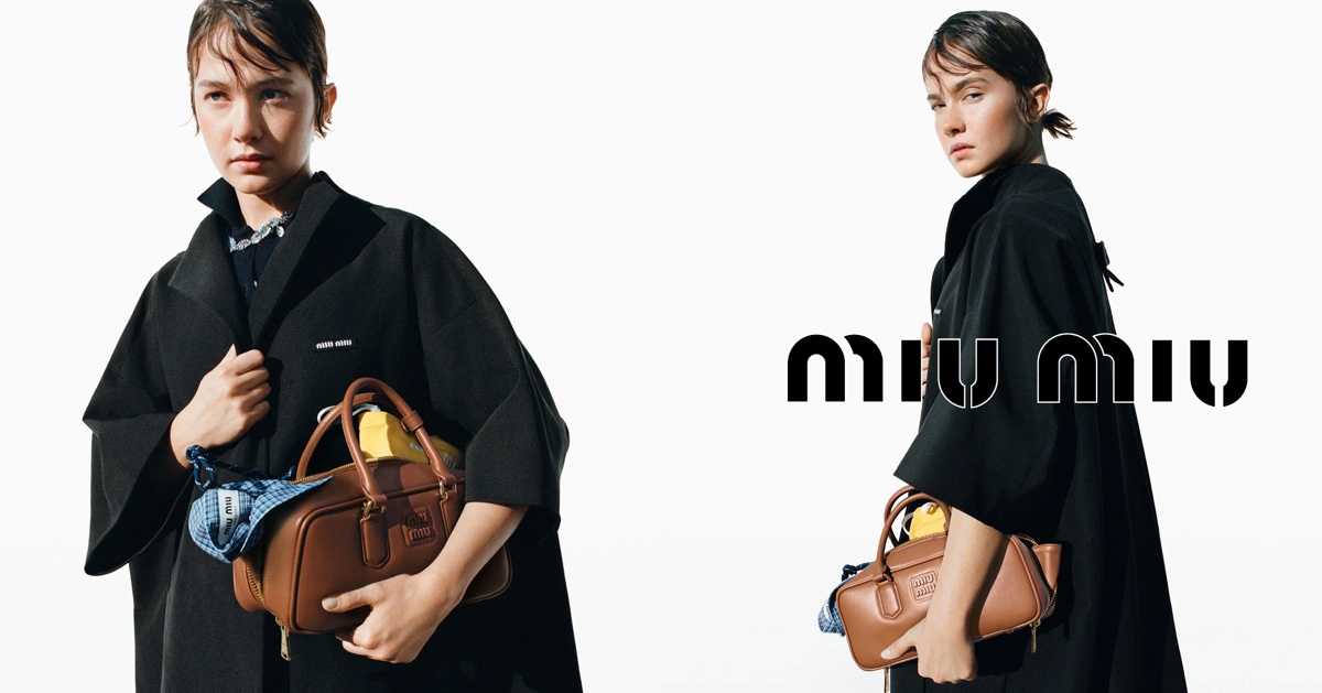 Cailee Spaeney & Emma Corrin Front Miu Miu Spring 2024 Ad