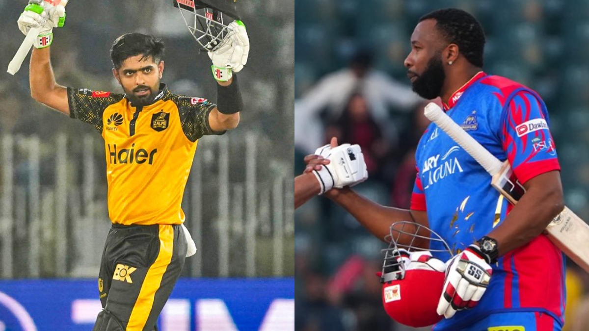 Kieron Pollard explosive batting in pakistan super league 2024 Karachi Kings vs Peshawar Zalmi। कीरोन पोलार्ड ने की 233 के स्ट्राइक रेट से बल्लेबाजी, बाबर आजम की टीम को मिली करारी हार