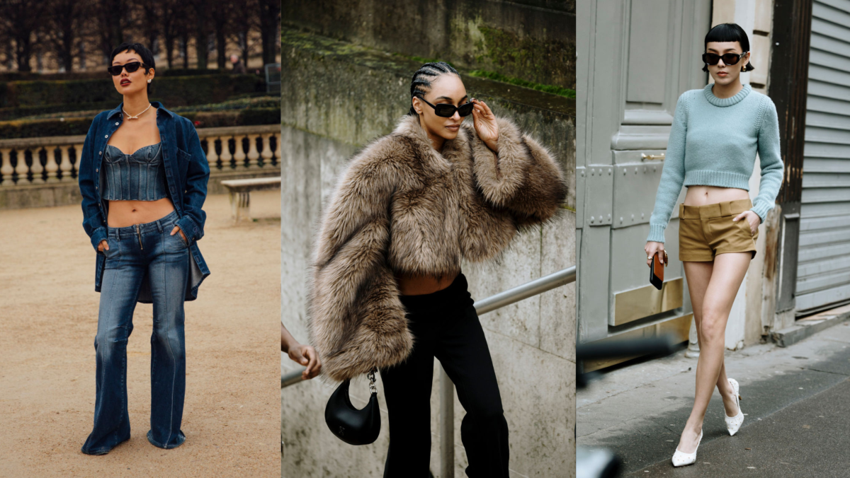 Showgoers Bared Their Midriffs in the Cold on Day 3 of Paris Fashion Week Street Style