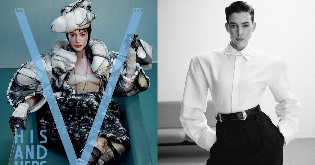 Anne Hathaway is a Fashion Plate in V Magazine Cover Story