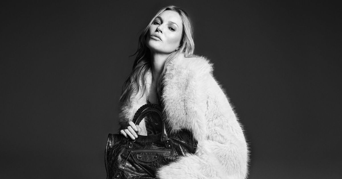 Kate Moss Spotlights Balenciaga’s Le City Bag in New Ad